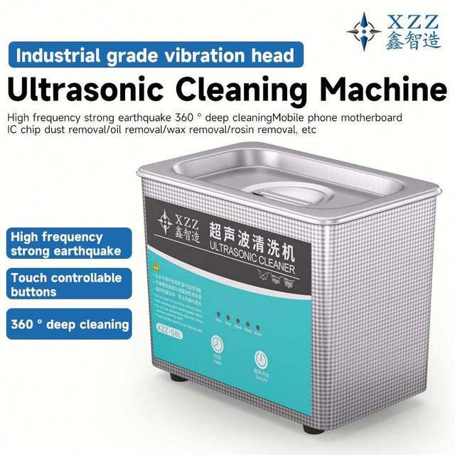 XZZ Ultrasonic Cleaner 50W 0.8L Glasses Jewelry Electronics Mobile Phone Motherboard Cleaning Ultrasound Washing Bath Machine