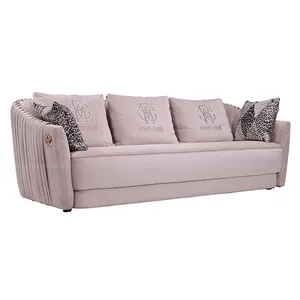 Nubuck Set Sofa Kulit Model Baru, Set Gambar Furnitur Ruang Tamu Perabotan Sofa Pernikahan, Set Sofa Model Baru, Kulit Nubuck Retro