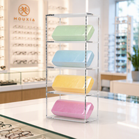 Étui à lunettes rigide en cuir et métal, coloré, jeune et tendance, durable, avec logo personnalisé pour le rangement des lunettes