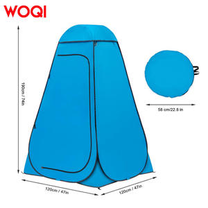 Tente de douche portable Woqi pour extérieur, 120x120x190 cm, double couche, imperméable, installation automatique, abri d'intimité pour la plage et la randonnée - Product Image 4