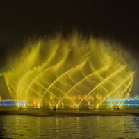 Impresionante Decoración de Jardín para Exteriores, Fuente de Agua Musical de Acero Inoxidable con Luces LED de Colores y Espectáculo de Sonidos para Patio y Paisaje