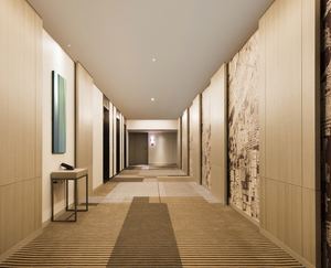 Création Hyatt <span class=keywords><strong>Place</strong></span> hôtel Design moderne Simple finition bois de chêne naturel ensemble de <span class=keywords><strong>lit</strong></span> d'hôtel - Product Image 5