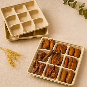 Cajas de Comida para Llevar Personalizadas para Barbacoa y Sushi, Cajas Rígidas de Papel Kraft, Materiales Reciclados para Restaurantes, Cafeterías, Panaderías y Eventos Festivos - Product Image 1