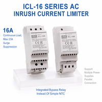 Limiteur de courant de démarrage alternatif simple série ICL-16 Mean Well 16A avec relais de bypass et protection thermique pour usage industriel