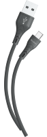 Yoobao C6 1m USB-A ke kabel Data Tipe C kabel pengisian daya ponsel untuk Samsung dan Huawei