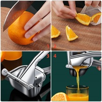 Presse-agrumes détachable en acier inoxydable 304, presse-agrumes manuel multifonction, outils pour fruits et légumes
