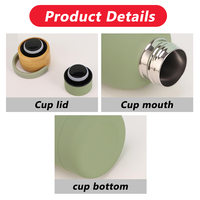 Bouteille d'eau isotherme à double paroi en acier inoxydable 500 ml, classique, écologique, anti-fuite, gourde portable, logo personnalisé