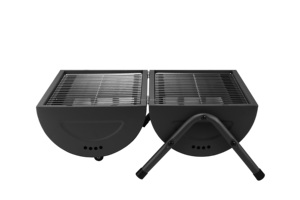 Smokeless Easily Assembled Tower Vertical <strong>Barrel</strong> Outdoor Smokers <strong>BBQ</strong> Round Portable Charcoal Kettle Barbecue Grill - Product Image 4