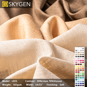 <strong>Linen</strong> Textile Dress Shirt Blouse Soft Washed Viscose Rayon Blend <strong>Linen</strong> <strong>Fabric</strong> Roll Clothing Cotton Woven Pure 100% <strong>Linen</strong> <strong>Fabric</strong> - Product Image 6