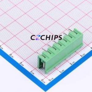 DB2ER-5.0-7P-GN Plug-in Terminal Block P=5mm Connector Board-to-Board / Socket - Open 1x7P 5mm Green - Product Image 2