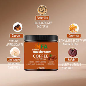 El café de setas instantáneo más vendido con suplementos nutricionales ayuda a Blance Gut Bacteria Coffee - Product Image 5