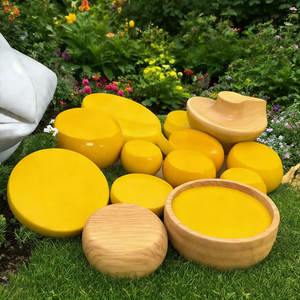 Chaise en pierre sculptée sur mesure GRC, siège irrégulier pour espace public extérieur, centre commercial, parc, jardin, tabouret décoratif de loisirs - Product Image 3