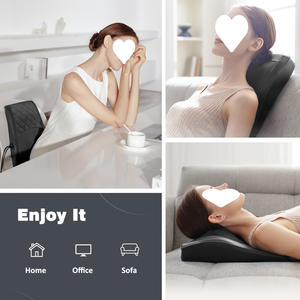 Coussin de massage chauffant vibrant et pétrissant pour le cou et le <span class=keywords><strong>dos</strong></span> - Contrôle manuel filaire, soulagement complet des douleurs corporelles Boriwat - Product Image 3