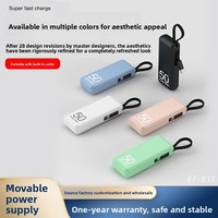 Power Bank Mini Ringan Portabel Pengisian Daya Super Cepat 5000mAh dengan Kabel Charger Tahan Lama