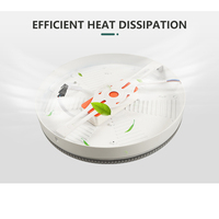 Plafonnier LED rond en aluminium PC avec couvercle en cristal coloré, nouveau design OEM/ODM, éclairage intérieur, 4 watts, 6 watts, SMD RGB