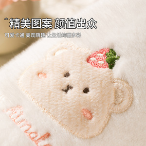 Protective Sleeves Plush Bear Design For Adults Women Children Autumn Winter Warm Sleeve Guards - Product Image 5