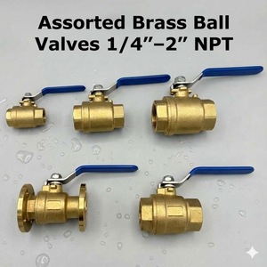 Válvula de bola de latón NPT con maneta de bloqueo de cobre de 1/2 a 2 pulgadas, conector de agua para plomería de gas de alta presión, piezas CNC personalizadas - Product Image 4