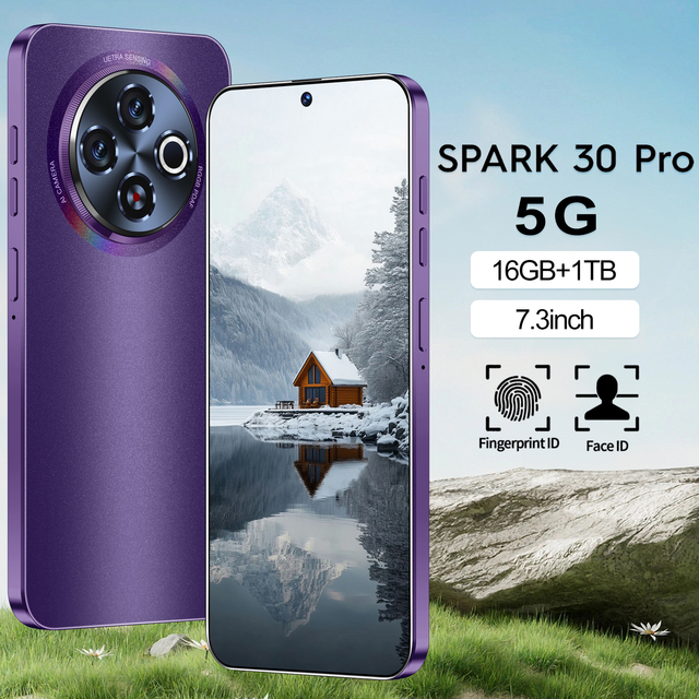 Tecno New Spark 30 5G Mobile Phone Unlocked High Capacity Battery 108MP Rear Camera Octa Core MTK 67XX CPU Android 14 LTE