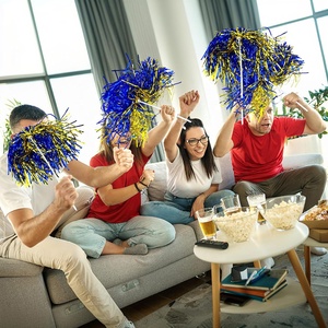 Atacado Rosa Cheerleading <span class=keywords><strong>Pom</strong></span> Poms Cheerleader Esquadrão Pompons para Jogos de Dança Team Spirit Cheer Rooter Poms - Product Image 6