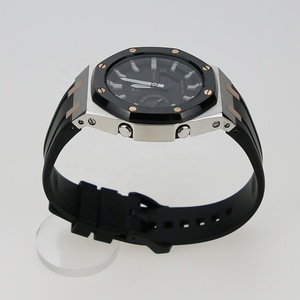 GA2100 Mod Kit Boîtier en acier inoxydable 316L avec bracelet de montre en silicone Vis en or rose pour boîtier de montre GA-<span class=keywords><strong>2100</strong></span> - Product Image 5