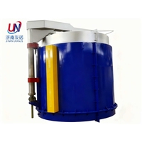 Four à vide industriel de type fosse/puits à résistance par lots pour le recuit à chaud des fils d'acier, capacité 500-800 kg/h, moteur en acier inoxydable