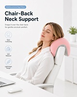Coussin de sieste en mousse à mémoire de forme avec tunnel pour les bras |   Repose-cou latéral et support de nuque pour dossier de chaise