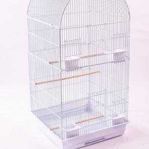 Jaula Grande para Pájaros, Fácil de Limpiar, de Metal, para Loros y Canarios, con Dos Puertas, Forma Cuadrada, Jaula para Mascotas - Product Image 6