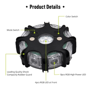Luce di Segnalazione LED Ricaricabile 6/8 Pezzi per Sicurezza Veicolare Luce di Emergenza Magnetica per Traffico con Certificazione CE RoHS - Product Image 3
