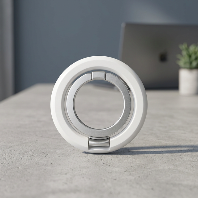 360 Rotating Adjustable Foldable Magnetic Phone Ring Holder Double-Sided Metal Finger Grip Stand for iPhone in Multi Colors