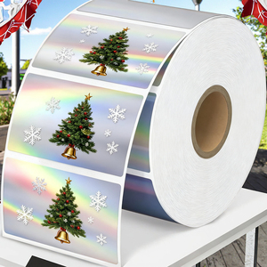 Không thấm nước doanh nghiệp nhỏ hỗ trợ PVC cuộn dán laser màu Holographic cầu vồng dính UV in trên vật liệu vật nuôi - Product Image 2