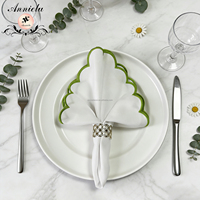 ANNIELU Sets de table en polyester solide résistants à la chaleur, nappes pour la décoration de mariages, fêtes et événements, fournitures hôtelières