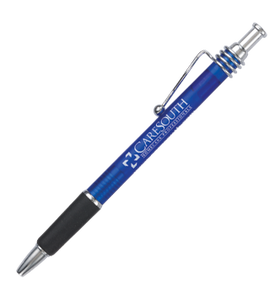 Artículo de bolígrafo promocional Longorgeous UK Market-Bolígrafo de clip ondulado de metal Frosty Barrel con goma TPR suave - Product Image 4