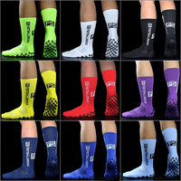 Chaussettes de football antidérapantes pour hommes, avec logo personnalisé, séchage rapide, respirantes, pour adultes, vente en gros