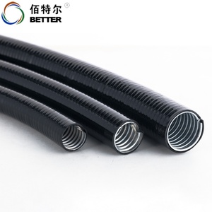 Tuyau de Conduite Résistant à Haute Pression DN15 Diamètre Intérieur 15,8 mm Lisse 50m Conduit Flexible en PVC + Acier Galvanisé Plat - Product Image 2