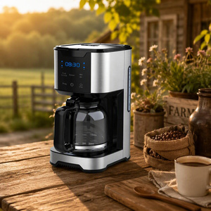 Appareils électroménagers : Machine à café intelligente à filtre italien simple, 12 tasses, avec fonction verseur automatique - Product Image 5