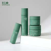 ECOMYPACK Flacons pompe cosmétiques en résine bioplastique vert mat Jasr Packaging Set 50ml 100ml