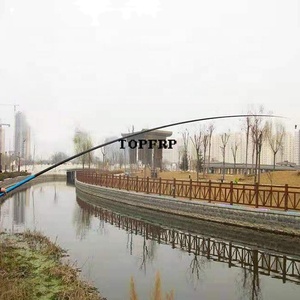 Poste de extensión telescópico de fibra de vidrio FRP de alta resistencia, tubo redondo amarillo, servicio de corte personalizable de 10m - Product Image 6