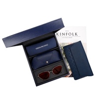 Plateaux à lunettes de luxe Emballage souple Ensemble de mallettes de rangement pour lunettes multiples Boîtes de présentation pour lunettes de soleil
