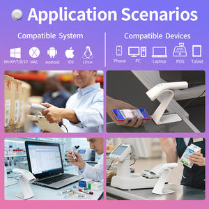 Lecteur de codes-barres CMOS 2D USB Xincode, filaire et sans fil, lecteur de codes-barres Bluetooth mains libres, lecteur de codes QR laser 1D à vendre - Product Image 4