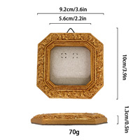 Marco de Fotos Personalizado de Estilo Barroco Europeo en Oro, Plata y Blanco, Decoración de Pared para Estudio, Bodas y Hogar
