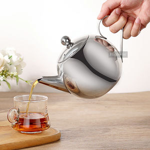 <span class=keywords><strong>Teiera</strong></span> in <span class=keywords><strong>acciaio</strong></span> inossidabile 304 con infusore rimovibile - Product Image 1