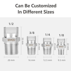 Byco หัวฉีดพ่นน้ำ6510แรงดันสูง NPT สำหรับพ่นสเปรย์ - Product Image 3