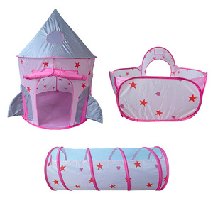 Tente de jeu pliable 3-en-1 légère pour enfants, pour intérieur et extérieur, avec tunnel de ramper pour bébé - Vente en gros - Product Image 6