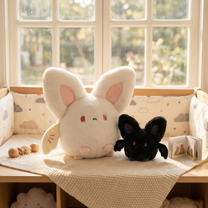 Peluche <span class=keywords><strong>de</strong></span> Murciélago Blanco y Negro <span class=keywords><strong>de</strong></span> Moda, Relleno <span class=keywords><strong>de</strong></span> Algodón PP, Decoración para Cuarto <span class=keywords><strong>de</strong></span> Bebé, Venta al por Mayor - Product Image 3
