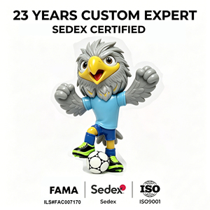 Figurine de mascotte personnalisée Coupe du <span class=keywords><strong>Monde</strong></span> de Football 2026, jouet en PVC souple pour équipe sportive, personnage promotionnel pour supporter de football, figurines d'action anime - Product Image 2