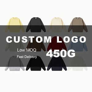 เสื้อสเวตเชิ้ตคอกลมโอเวอร์ไซส์ผ้าเทอร์รี่เนื้อนุ่ม 450 กรัม พิมพ์ลายสกรีน - Product Image 1