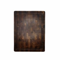 Fabrieksgemaakte ecovriendelijke, eenvoudige, groothandels set van walnoot houten eikenblad snijplanken, duurzame rechthoekige keuken snijplank
