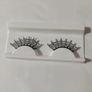 Pestañas postizas con purpurina, para Halloween, escenario cruzado, <span class=keywords><strong>araña</strong></span> - Product Image 1