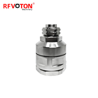 Konektor Koaksial RF Clamp L29 DIN Male Plug 7/16 Berkualitas Tinggi untuk Kabel Feeder Busa 1-5/8" untuk Komunikasi