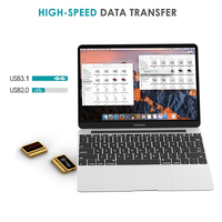 Disque dur externe en bambou à LED, disque SSD en bois, 64 Go, 128 Go, 256 Go, haute vitesse, PSSD avec support, disque dur avec type C